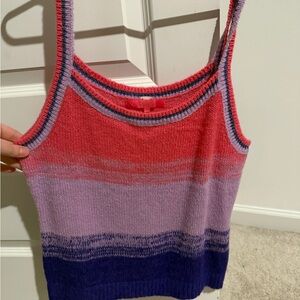 Lilly Pulitzer Pink and Purple Knit Tank Top